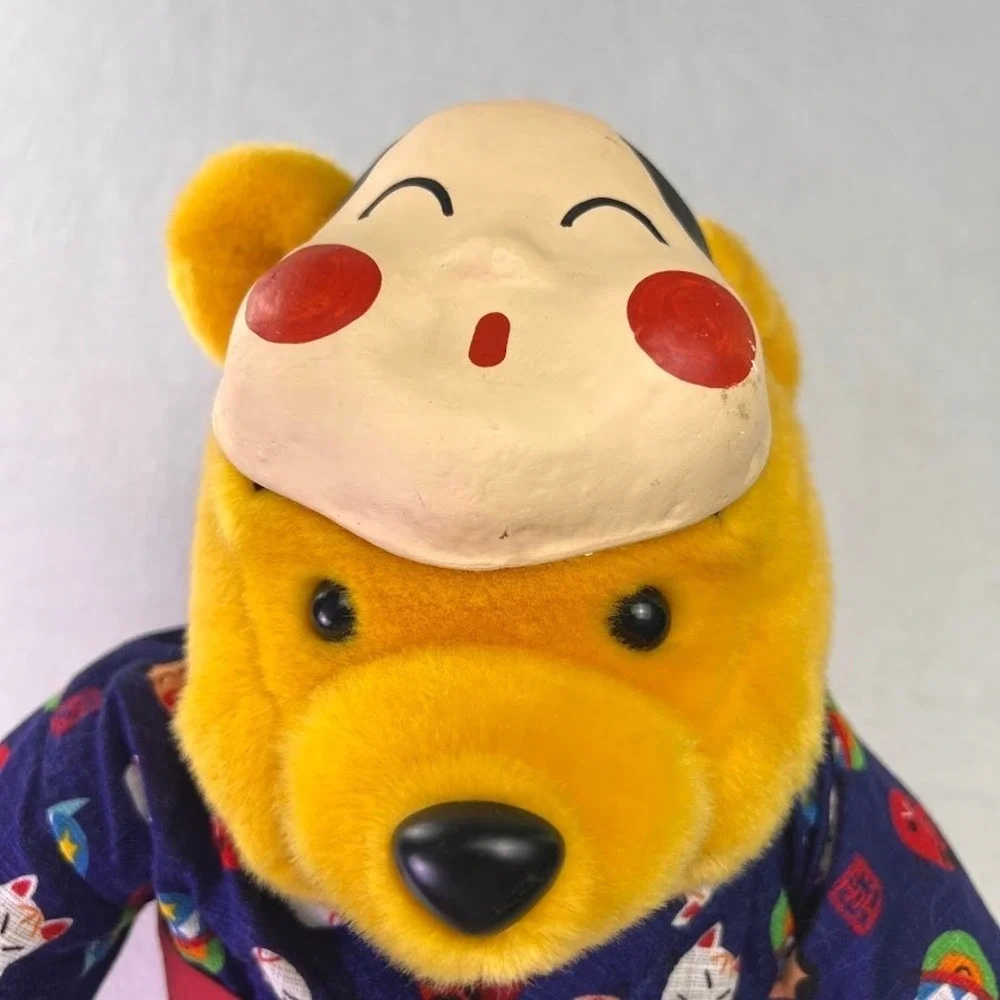 VTG Winnie The Pooh Plush Kimono‎ Yukata Mask Tokyo Disney Japan